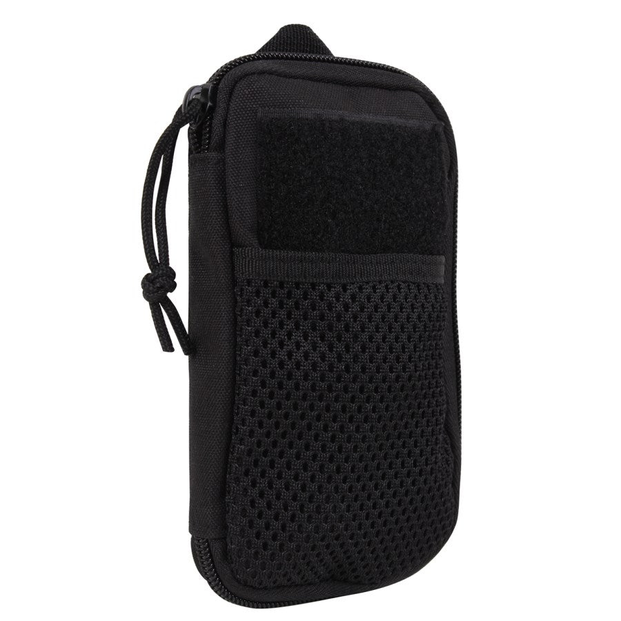 Cartera MOLLE negra con bolsillo para teléfono 10 x 18 cm