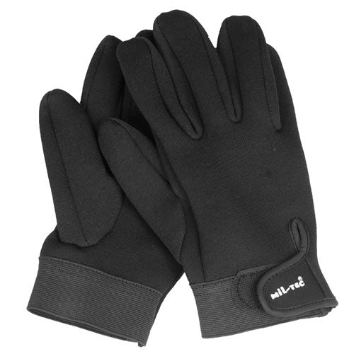 Guantes neopreno 3mm cortos negros MIL-TEC 11660002