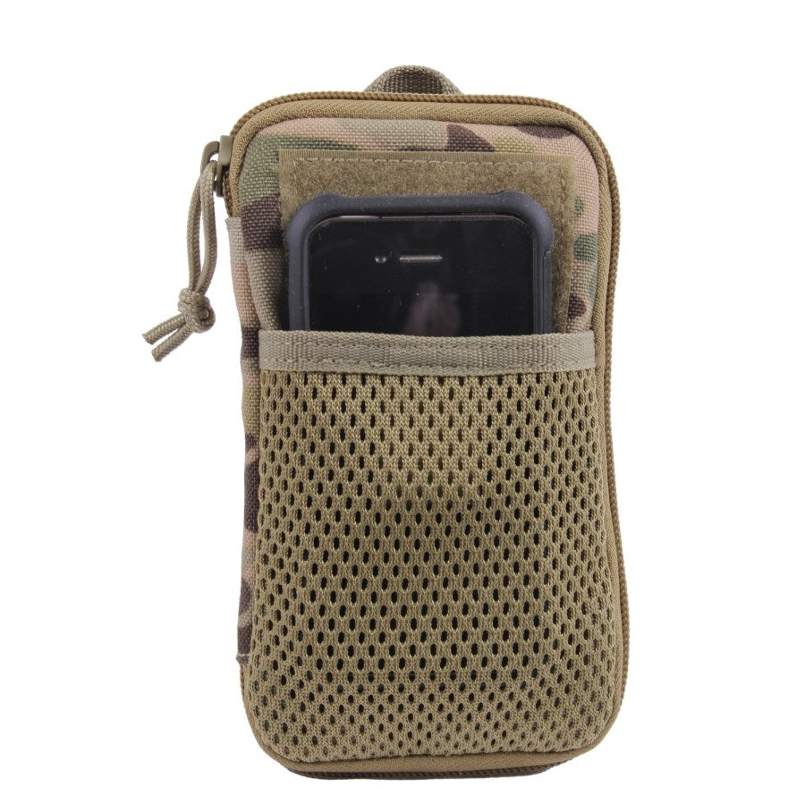 Cartera MOLLE con bolsillo para teléfono 10 x 18 cm