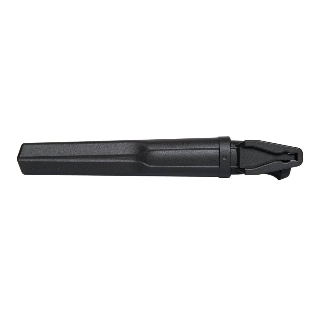 Cuchillo MORA 510 C negro con hoja de acero al carbono y funda con clip