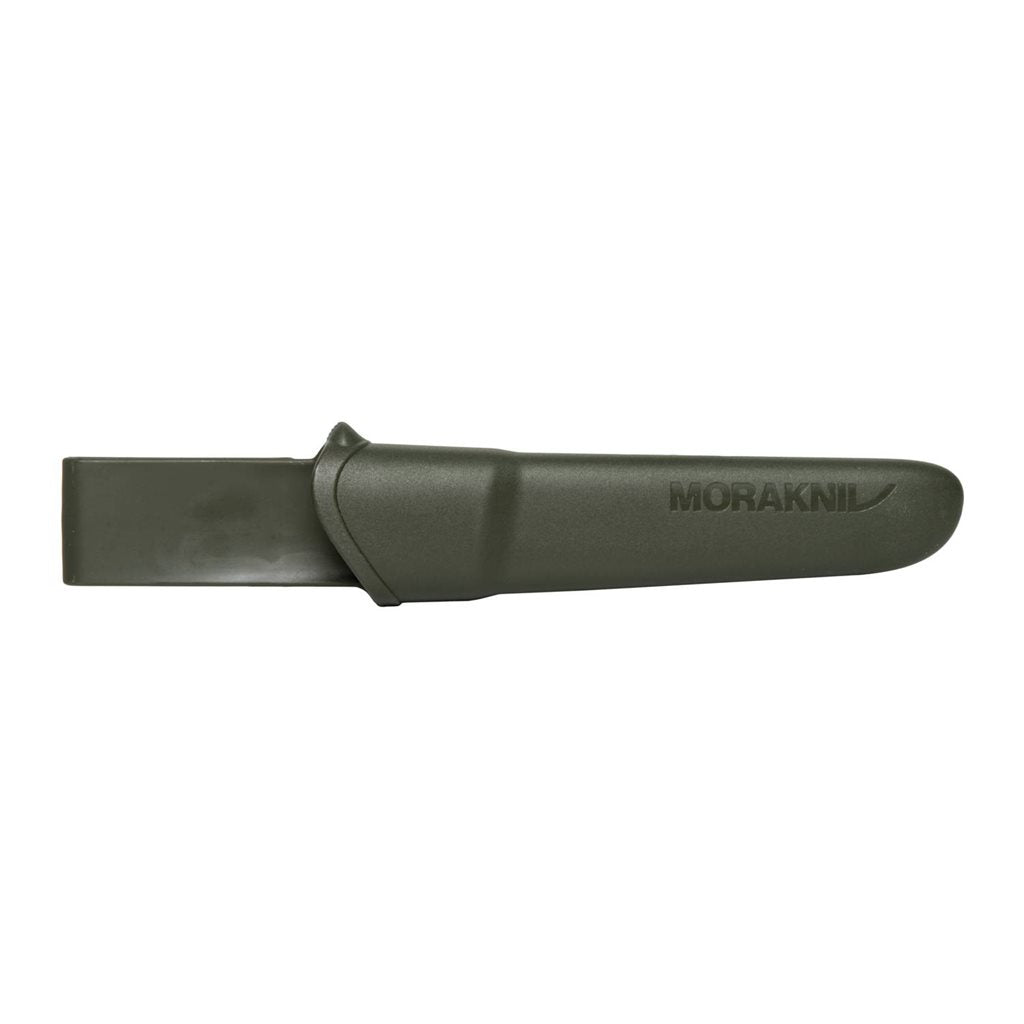 Cuchillo MORA COMPANION HeavyDuty verde con hoja escandinava de 3,2 mm y recubrimiento tricapa
