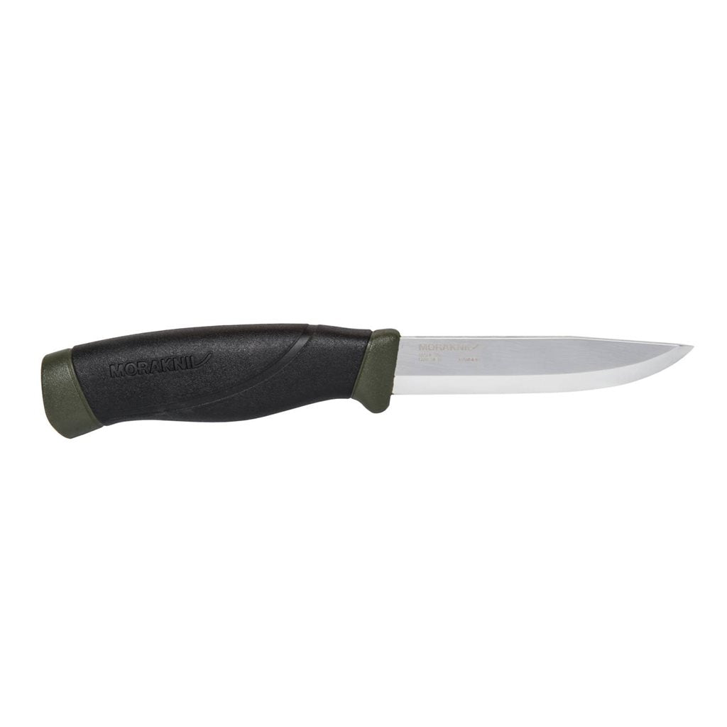 Cuchillo MORA COMPANION HeavyDuty verde con hoja escandinava de 3,2 mm y recubrimiento tricapa