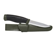 Cuchillo MORA COMPANION HeavyDuty verde con hoja escandinava de 3,2 mm y recubrimiento tricapa