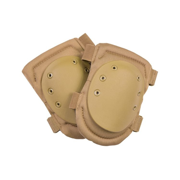 Rodilleras ARMOUR negras con carcasa de plástico y correas VELCRO