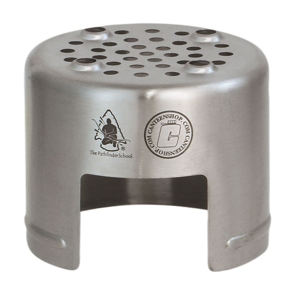 Hornillo NATURE de acero 304, compacto para camping y aire libre, 94 g, 9,5 x 8,3 cm