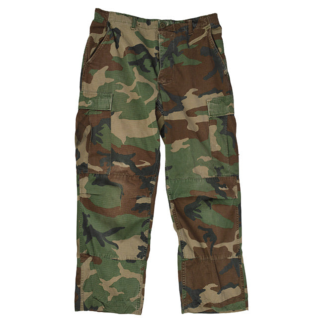 Pantalones US BDU POLY en camuflaje británico DPM Woodland con rodillas reforzadas y bolsillos laterales
