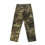 Pantalones US BDU POLY Flecktarn con refuerzo en rodillas y bolsillos laterales