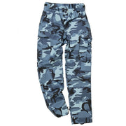 Pantalones US BDU POY camuflaje británico DPM SKY BUE con rodillas reforzadas