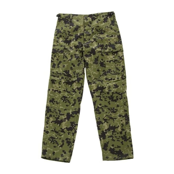 Pantalones US BDU POLY en camuflaje danes con rodillas y asiento reforzados