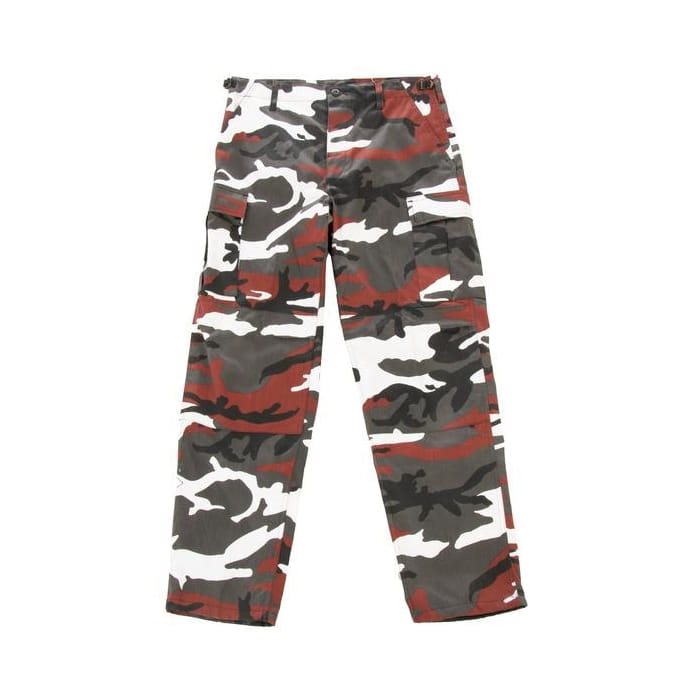 Pantalones US BDU POY camuflaje REDCAMO con refuerzos en rodillas y asiento
