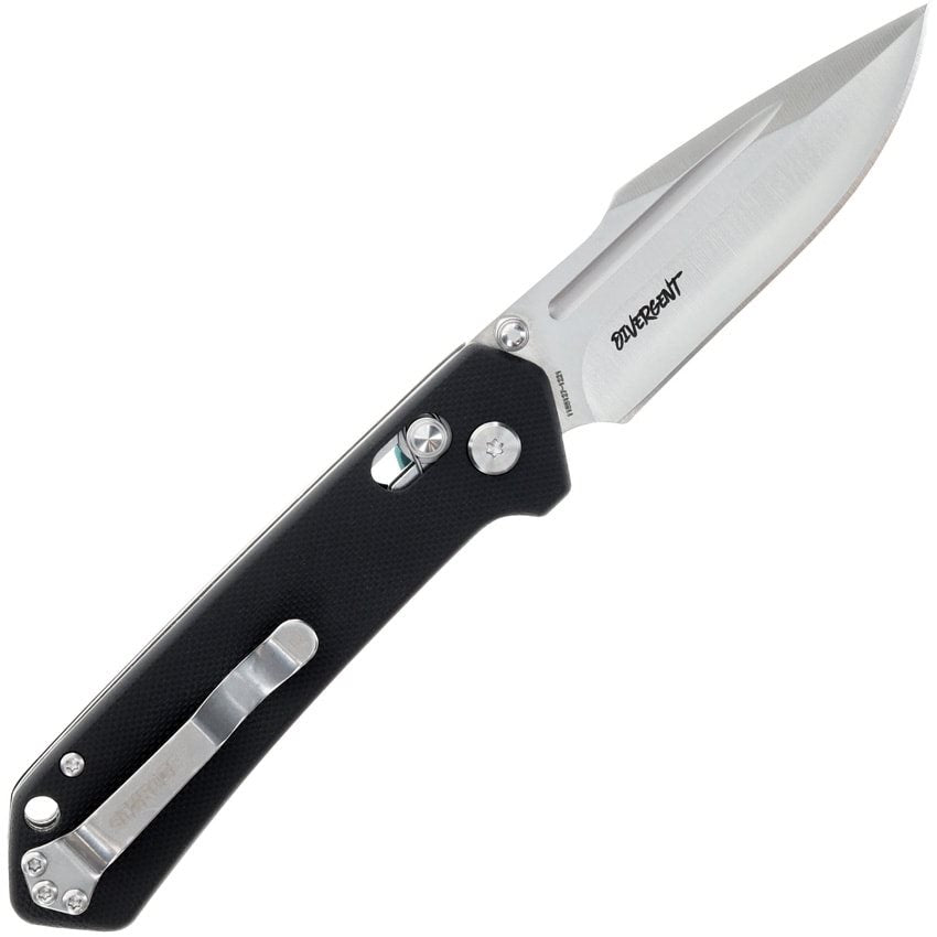 Cuchillo plegable Divergent Pivot con hoja Drop Point en acero AUS-8 y mango G10