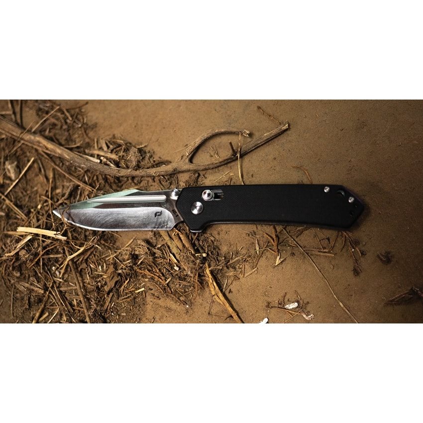 Cuchillo plegable Divergent Pivot con hoja Drop Point en acero AUS-8 y mango G10