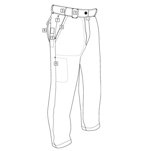 Pantalones 24-7 CLASSIC rip-stop KHAKI de Tru-Spec