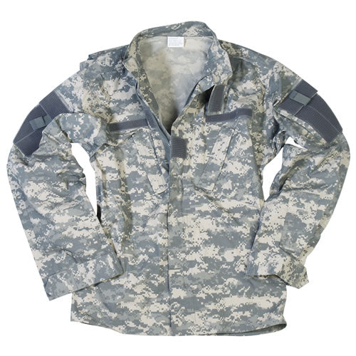 Blusa militar tipo ACU rip-stop 100% algodón, patrón ACU digital
