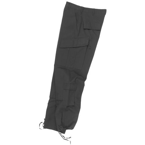 Pantalones US tipo ACU rip-stop negros - vista frontal