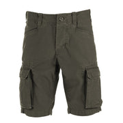 Pantalones cortos cargo verdes stonewashed Fostex con 8 bolsillos