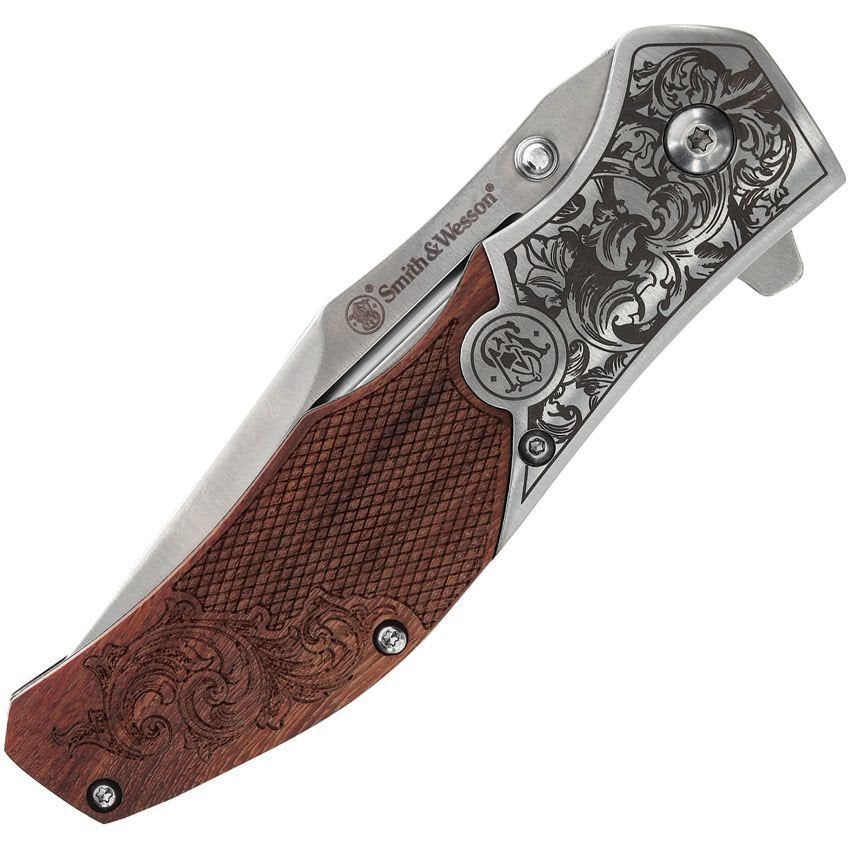 Navaja plegable UNWAVERED con hoja lisa 8,9 cm y cierre LinerLock