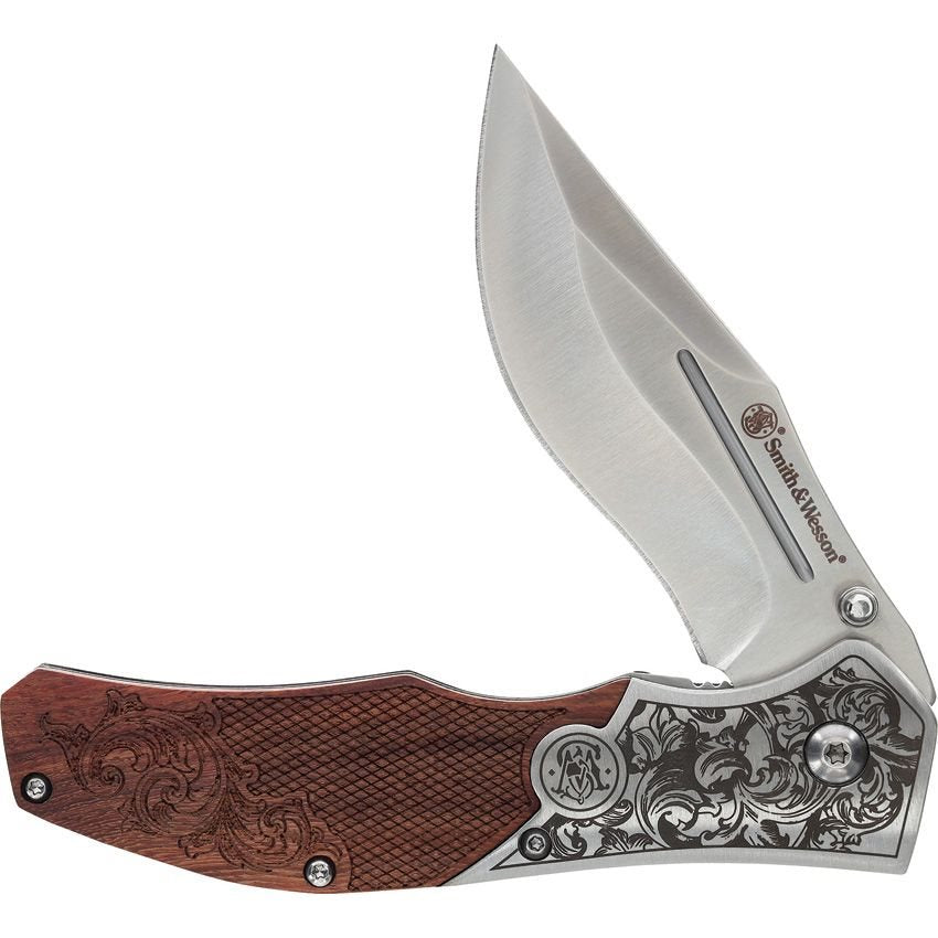 Navaja plegable UNWAVERED con hoja lisa 8,9 cm y cierre LinerLock