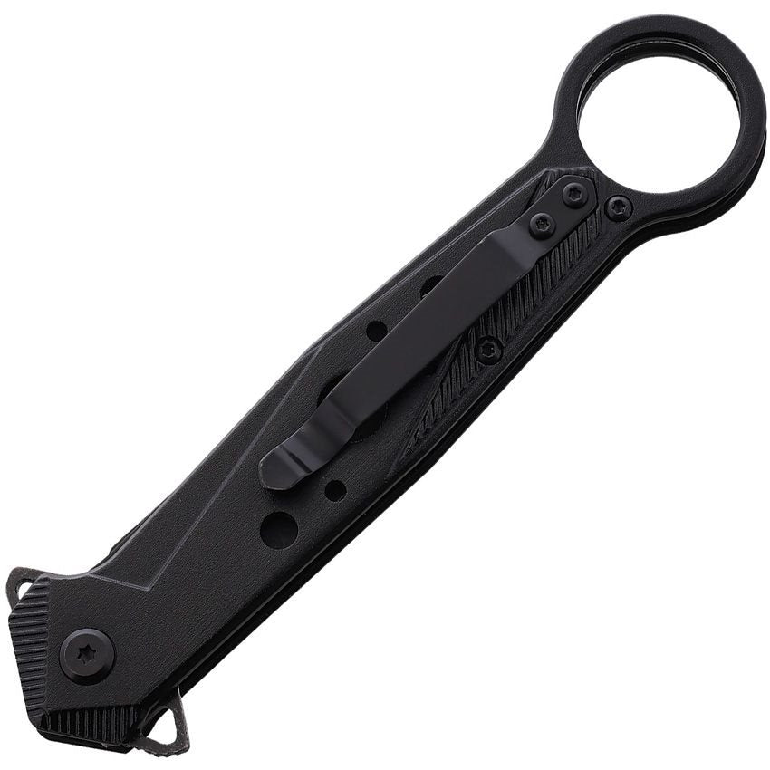 Daga plegable M&P con acabado negro en la hoja y bloqueo LinerLock