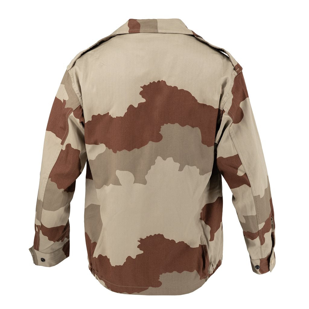 Blusa militar francesa F2 CCE Desert usada, 100% algodón, camuflaje CCE