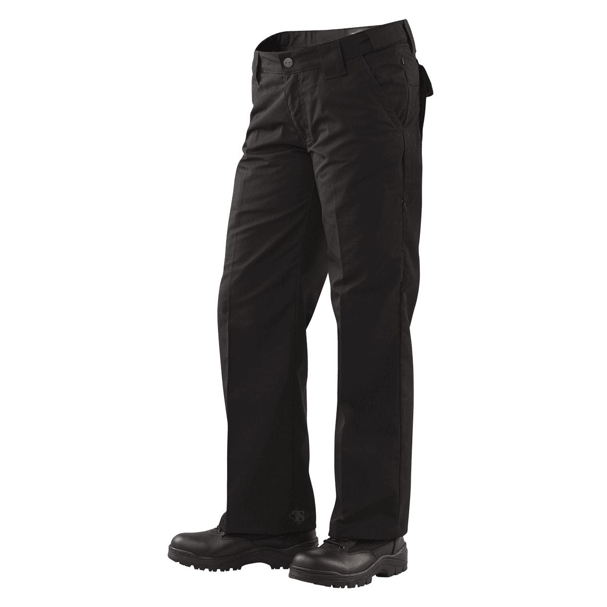 Pantalones tacticos mujer CLASSIC rip-stop negros con bolsillos y cintura elastica