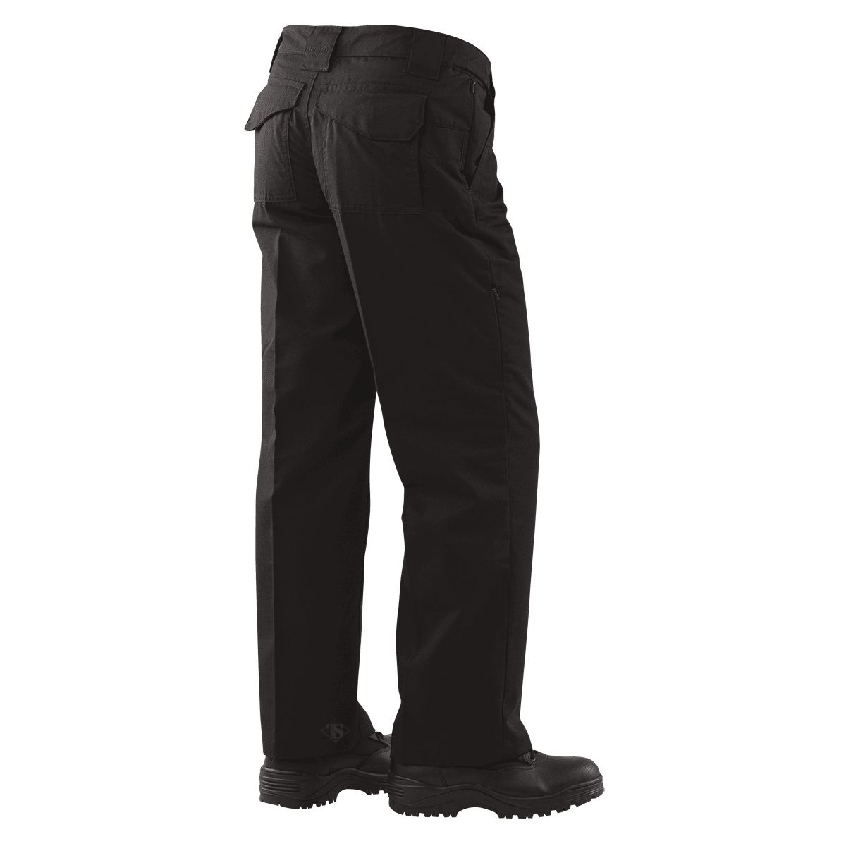 Pantalones tacticos mujer CLASSIC rip-stop negros con bolsillos y cintura elastica