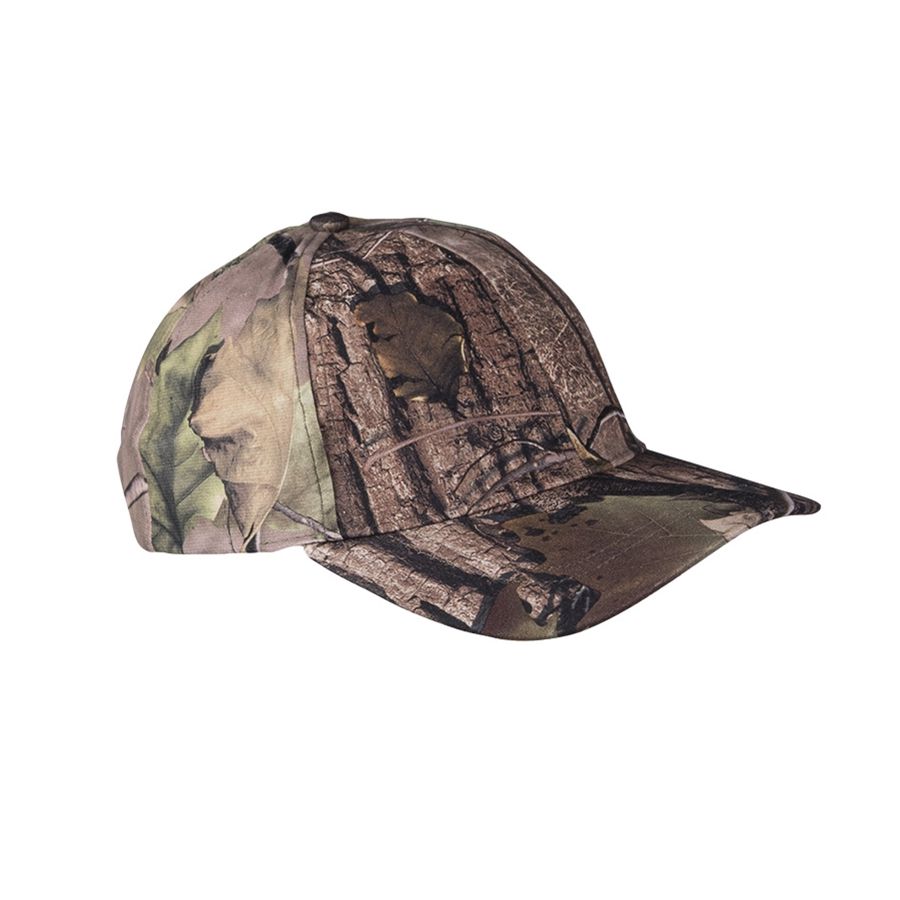 Gorra HUNTER WILDTREE CAMO en camuflaje de bosque, talla única ajustable