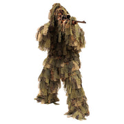 Traje ghillie Oak Leaf 3D Woodland: pantalón, chaqueta con capucha y envoltura, 100% poliéster