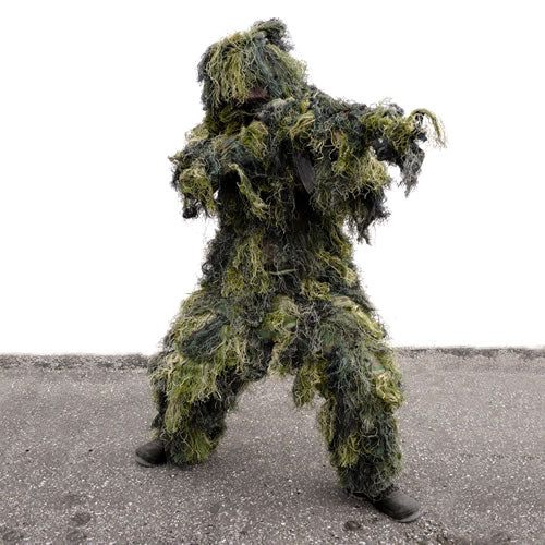 Imagen del traje Ghillie Woodland 4 unidades, camuflaje, material 100% poliéster