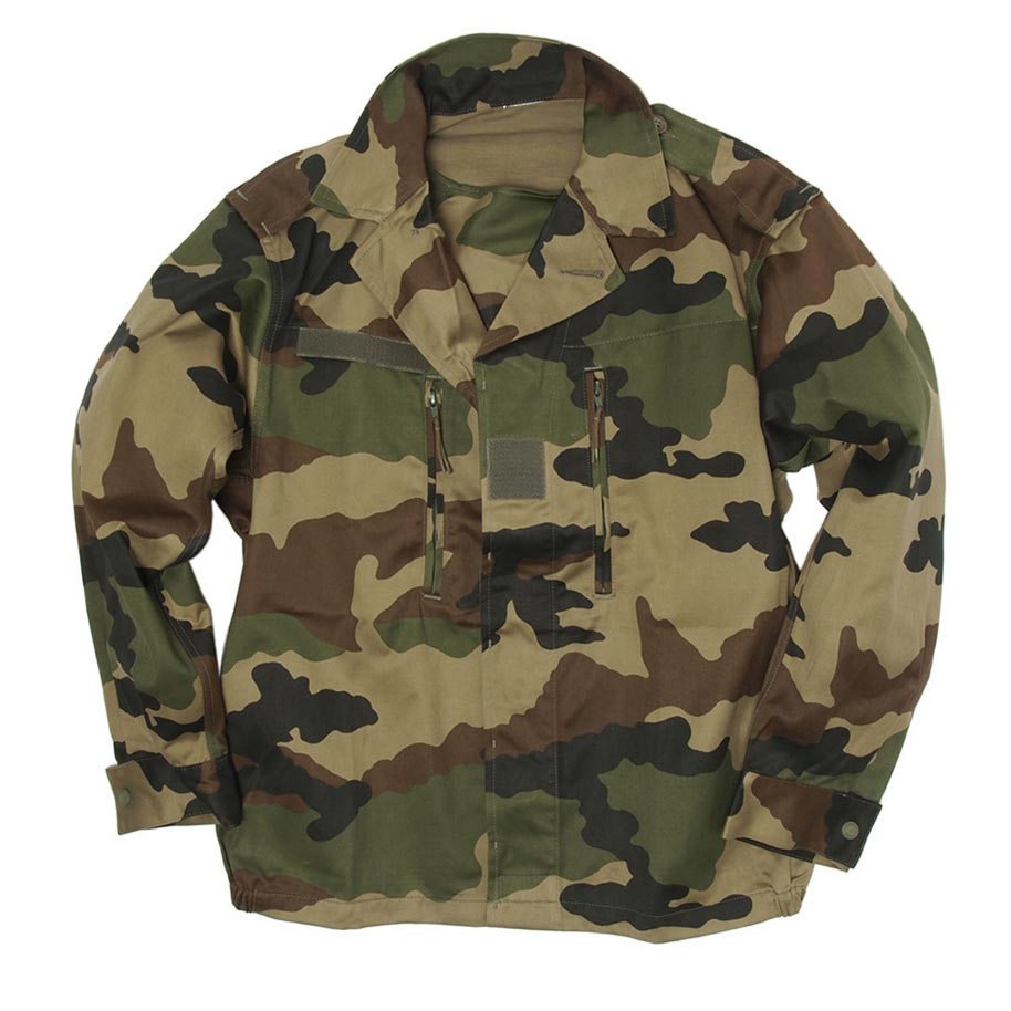 Blusa de campo francesa F2 CCE TARN, 65% poliéster 35% algodón, nueva