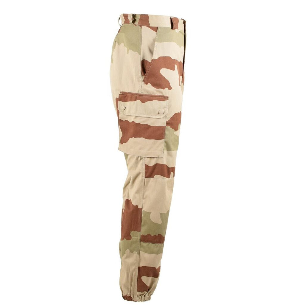 Pantalones militares franceses GENUINE F2 usados vista frontal
