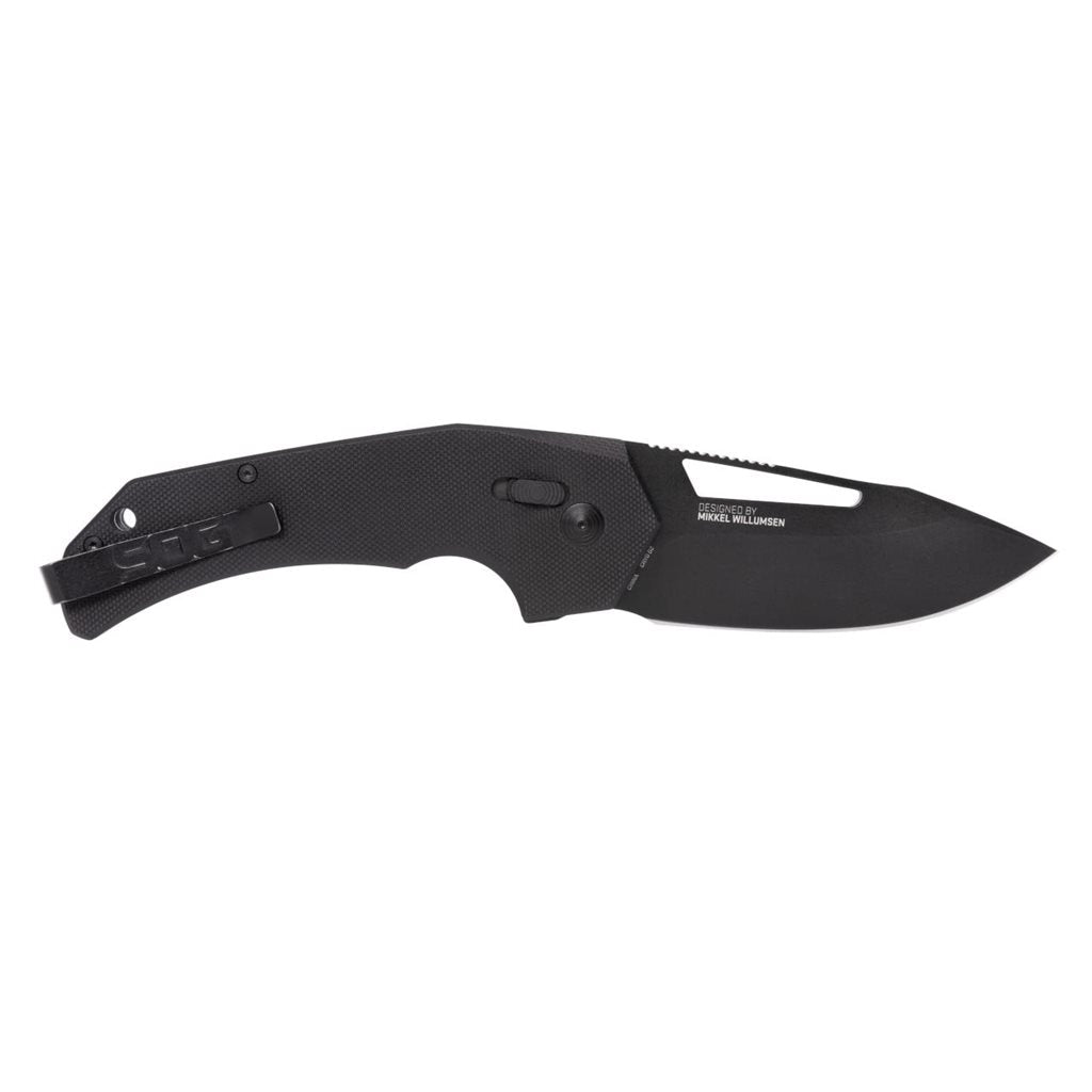 Cuchillo plegable PROHEN XR Mikkel Willumsen, hoja drop point negra en CRYO D2