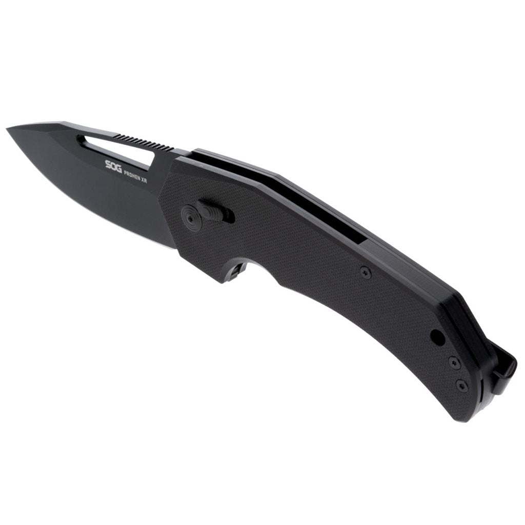 Cuchillo plegable PROHEN XR Mikkel Willumsen, hoja drop point negra en CRYO D2