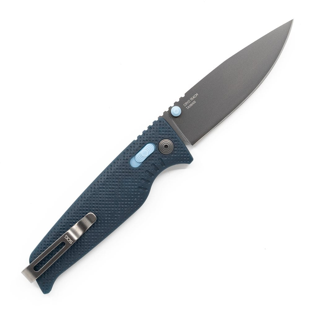 Navaja plegable ALTAIR XR Squid Ink con hoja drop point de acero CRYO 154CM y empuñadura GRN