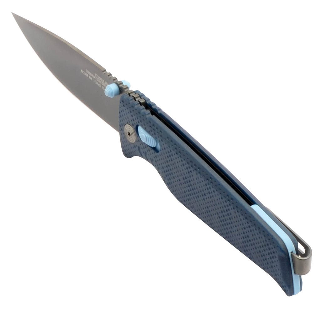 Navaja plegable ALTAIR XR Squid Ink con hoja drop point de acero CRYO 154CM y empuñadura GRN