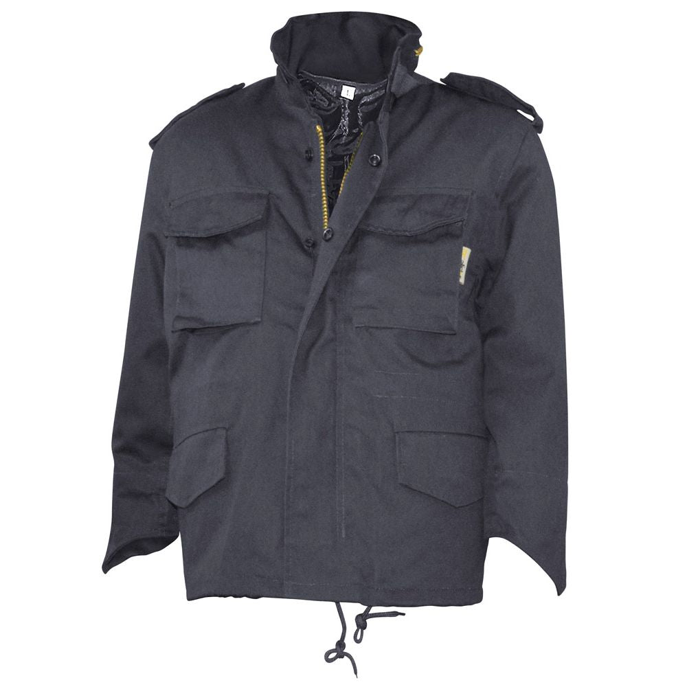 Chaqueta infantil M65 negra con forro desmontable