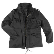 Chaqueta infantil M65 negra con forro desmontable