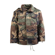 Chaqueta infantil estilo M65 con forro desmontable WOODAND, 4 bolsillos y capucha oculta