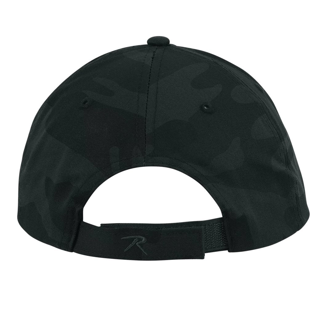 Gorra de béisbol de algodón de perfil bajo ajustable con cierre metálico