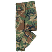 Pantalones infantiles US BDU ZIP-OFF WOODAND con refuerzos y múltiples bolsillos