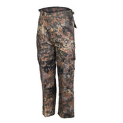 Pantalones infantiles US BDU Flecktarn con bolsillos y refuerzos en rodillas