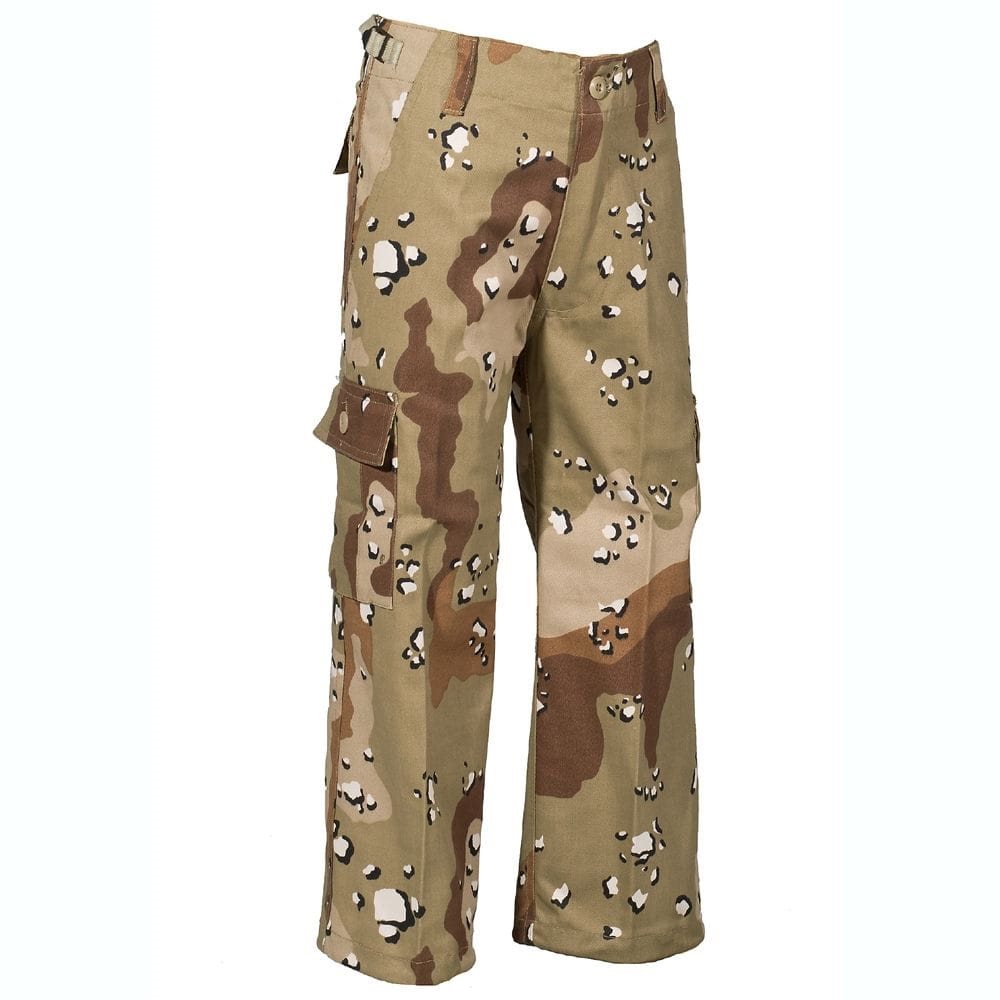 Pantalones infantiles RANGER US BDU con 2 frontales, 2 laterales y 2 traseros con solapa