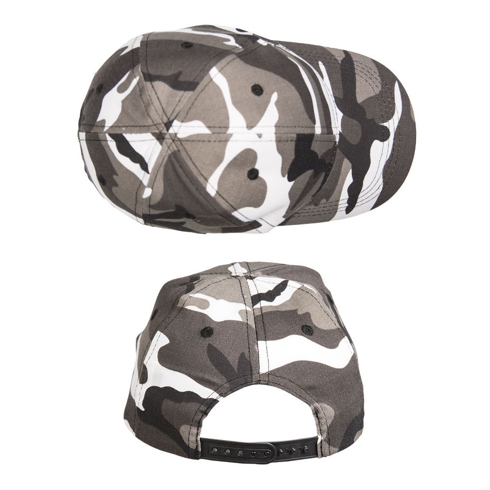 Gorra infantil tipo baseball METRO en camuflaje Urban, talla unica ajustable