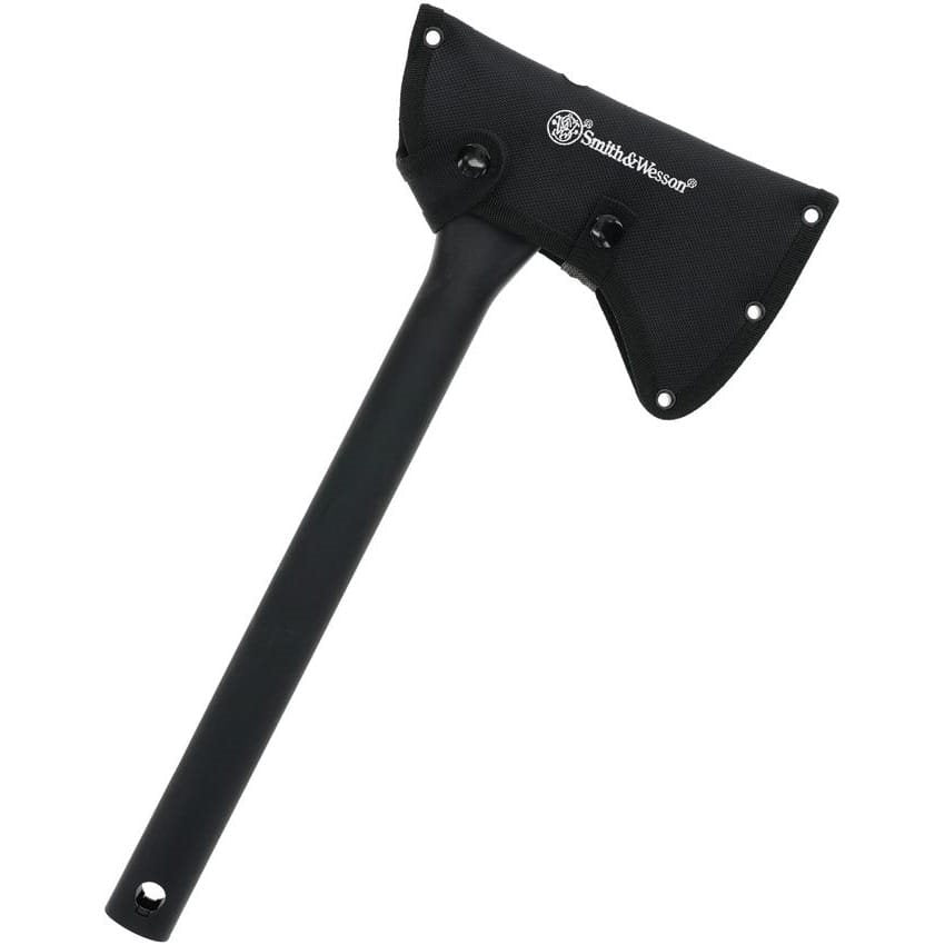 Hacha de lanzamiento BULLSEYE 45 cm con cabeza extra ancha de acero al carbono 1065