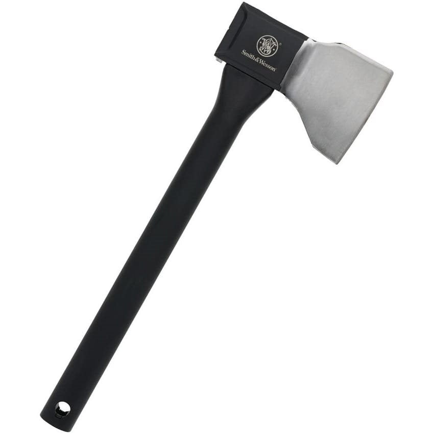 Hacha de lanzamiento BULLSEYE 45 cm con cabeza extra ancha de acero al carbono 1065