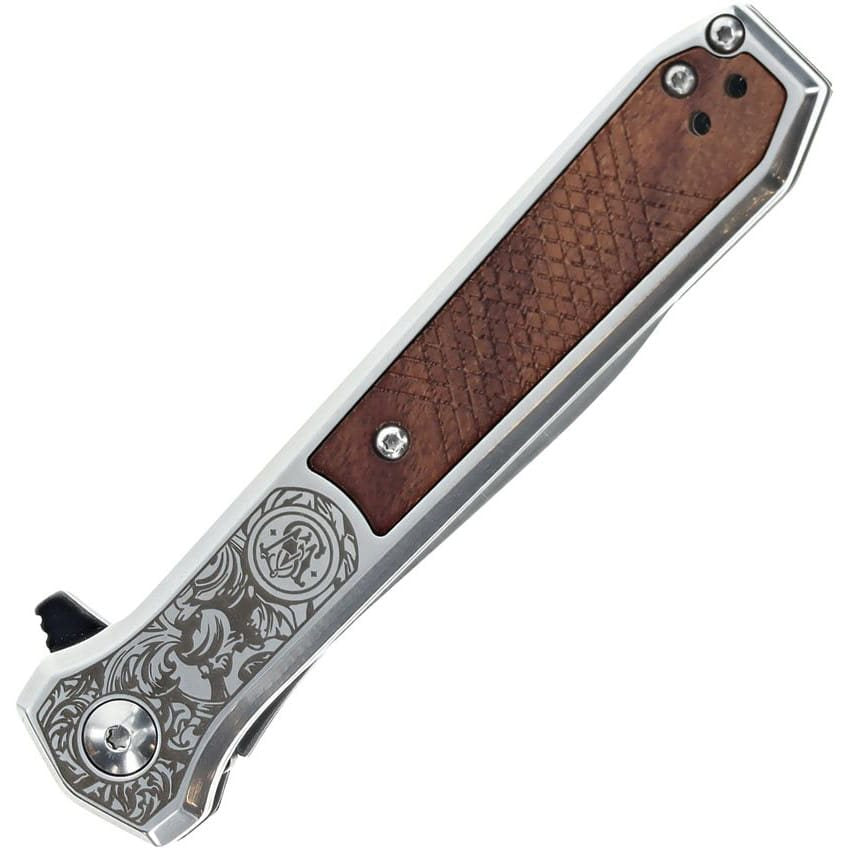 Navaja plegable UNWAVERED 1205011 con hoja tipo daga en acero inoxidable 8Cr13Mov y seguro LinerLock