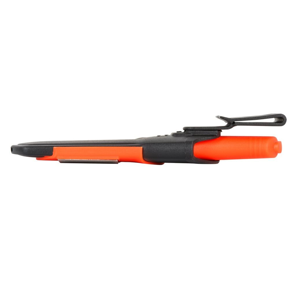 Cuchillo MORA Bushcraft Survival naranja con funda de plástico, 23,2 cm