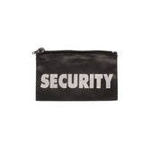 Parche negro 'SECURITY' para pecho, 17,5×10,5 cm, para enganchar en cremallera