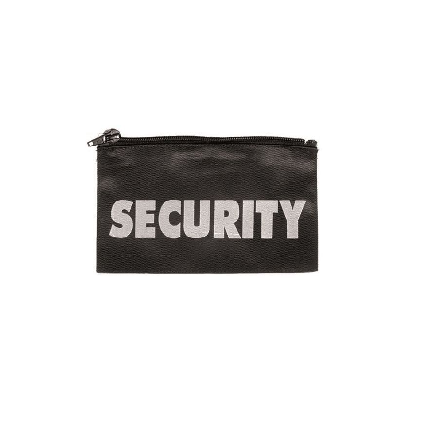 Parche negro 'SECURITY' para pecho, 17,5×10,5 cm, para enganchar en cremallera