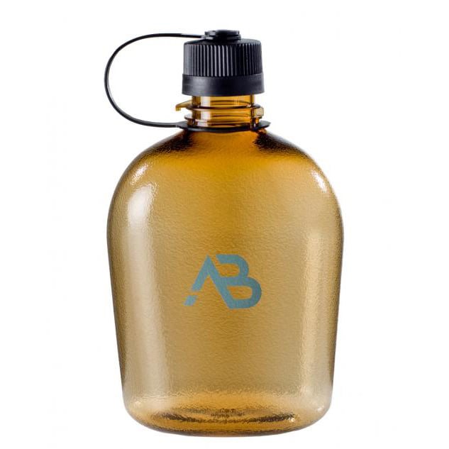 Botella US 1Q de plástico transparente GEN II en color Coyote